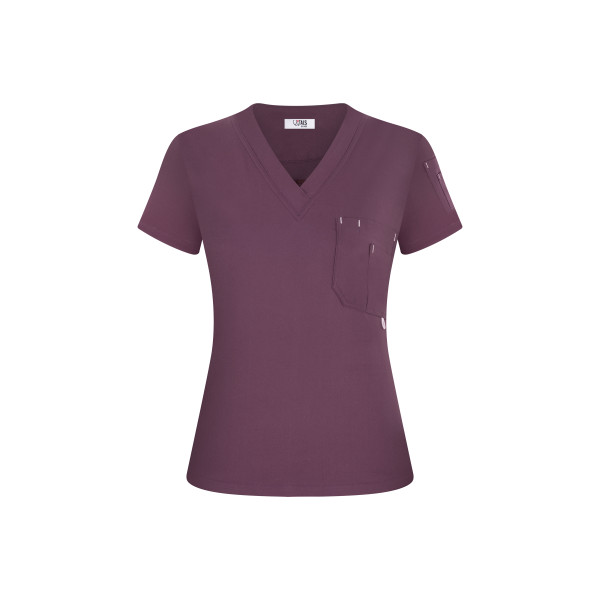 Pulse Scrub Top - Plum / Ciruela